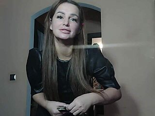 In this femdom session, the brunette takes control with BDSM elements