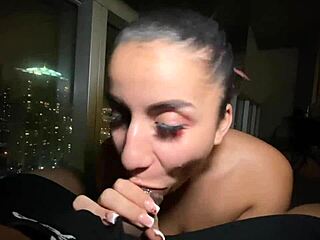 Huge Arab Roxie Sinner Sucks for Rent Money