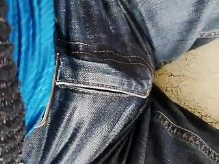 Girl Pees in Her Jeans on the Sofa!