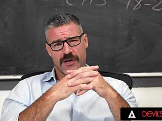 The college slut gets her tight pussy destroyed by teacher! 😈