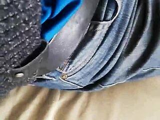 Girl Pees in Her Jeans on the Sofa!