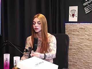 Ruiva Braba in Sheer Red Lingerie Bids Farewell with Sensual Teen Sex