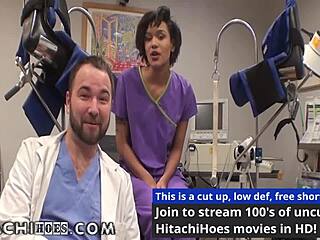 patient jackie banes has orgasms with hitachi wand in hospital