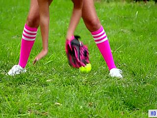 Clumsy teen Lily Adams joins Lily Rader and Athena Palomino for fun.