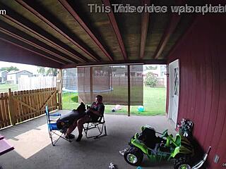 Wife Sucks Cock Publicly, Swallowing Cum