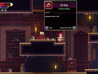 Scarlet maiden maid with big tits in hentai game.