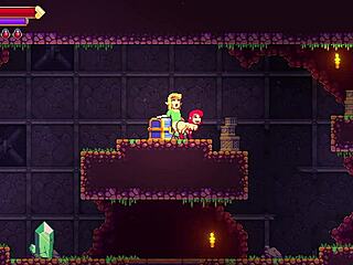 Scarlet maiden maid with big tits in hentai game.