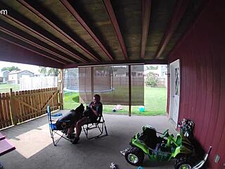 Wife Sucks Cock Publicly, Swallowing Cum