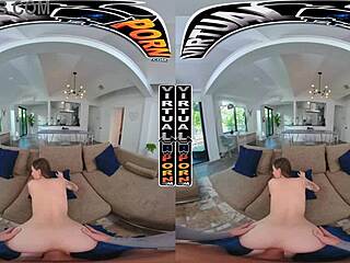 Virtual porn - a bit more than breakfast with your girlfriend sera ryder, in reality pov with friend and teen 18+ tits