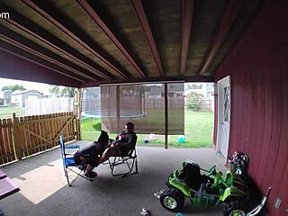 Wife Sucks Cock Publicly, Swallowing Cum