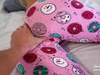 Wow! Step mom wakes to step son's hard cock and cums fast!