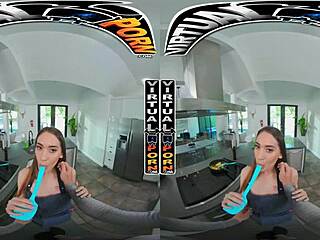 Virtual porn - a bit more than breakfast with your girlfriend sera ryder, in reality pov with friend and teen 18+ tits