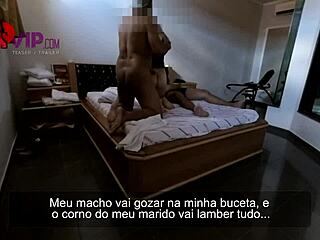 i'm cristina almeida getting my ass fucked by a stud in the motel, cheating on my cuckold husband who licks my cum-filled pussy