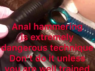 You Won't Believe the Pain from This Deep Anal Dildo Hammering, It's So Brutal!