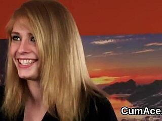 This slutty kitten swallowed every drop of cum!