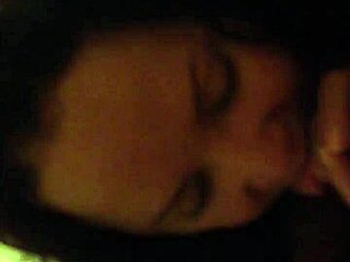 Anna Maria, the mature Latina, gives a retro blowjob to hubby.