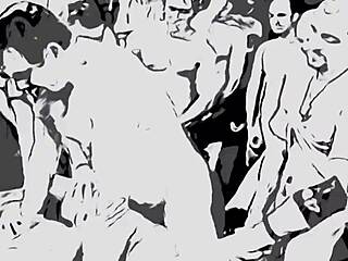 watch this slut wife get creampied in her pussy by the whole gang