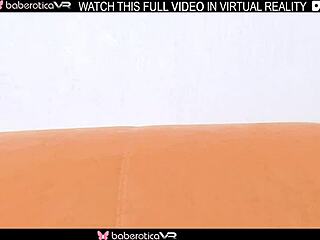 solo sexy roxanne teases with wet pink pussy in vr