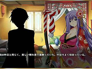 Japanese hentai scene with erotic Koihime Musou characters in sexy costumes.