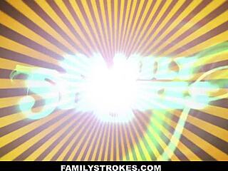 Familystrokes Cute Stepsister Hope Howell Double Penetrated by Stepbrothers!