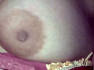 Latina girlfriend shows big natural tits