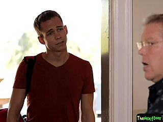 Teen twinks experience their first time with analsex and rimming in this close-up reality scene