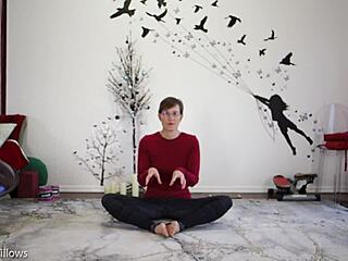 Yoga Lesson with Russian Instructor and Mature Participants