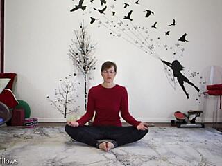 Yoga Lesson with Russian Instructor and Mature Participants