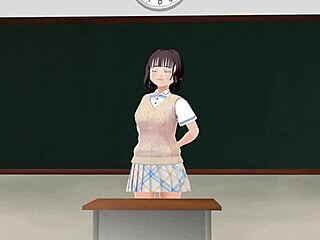 A Asian girl explores her sexuality for the first time with Panchera in this dirty Hentai animation