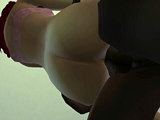 horny black fucks a cute redhead in 3d hentai game