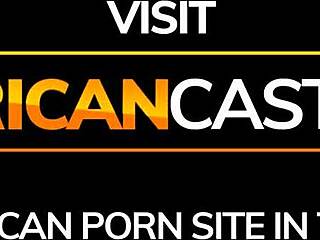 Wannabe African Runway Model Bent Over in Homemade Casting, Deepthroats and Gets Cumshot from Fake White Producer