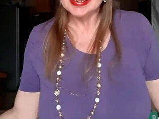 mariaold shakes her huge bouncing tits and shows them off