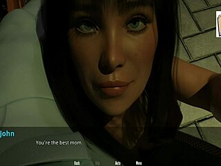 John carries the three girls easily.