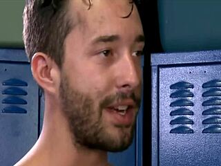 watch him suck three cocks in the locker room?