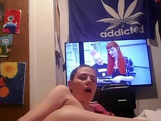 Slutty Canadian Whore Plays with Tight Cunt Hard!