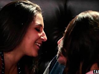 The teen's bff dives into her shaved pussy while sharing the big cock.