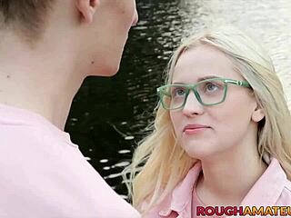 barely legal blonde gets pounded deep in rough doggystyle!