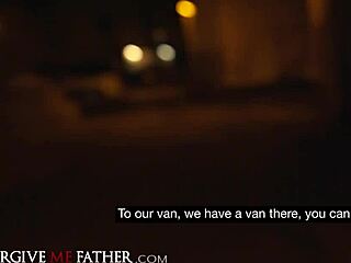 Tattooed European Brunette Fucks Rough in Van. Tits Out for Deepthroat Action