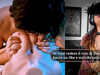 What dirty secrets does busty britney reveal in these italian dialogues with dee z grace?