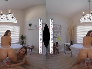 First time at massage parlor with hot blondes Aiden Ashley & Tiffany Watson