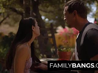 tender girl abbie maley bent over in public doggystyle with cousin pierce paris