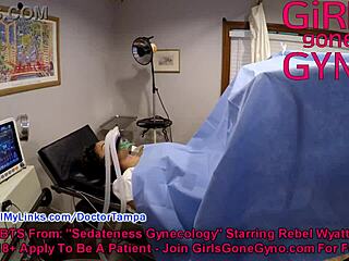 Just chilling with Rebel Wyatt's nonnude BTS from GirlsGoneGyno.com compilation