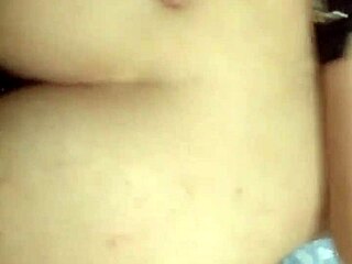 The black man with big cock fucks the handcuffed little whore in bdsm scene.