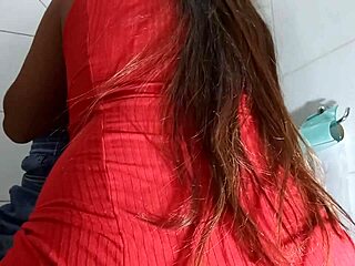 Amateur taking monster cock in club bathroom assfucking