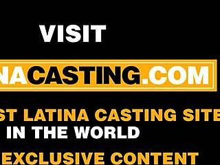 Latina model gets a wild fuck for big cock during casting! So intense!