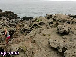 lesbian masseuse gives oral in group session