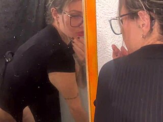 Wife's Horny Dressing Room Fuck! Public Sex Madness!