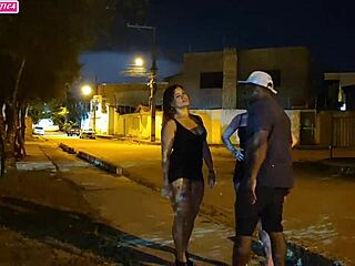 Lesbian group finds big cock friend after party for intense banging and cumshot