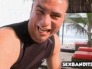 blonde latina milf nails young stud