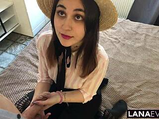 Fucking Gorgeous Brunette Girl Met for First Time Gets Nailed Hard